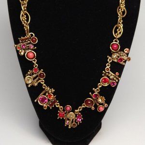 Patricia Locke Necklace Gold Tone Swarovski…